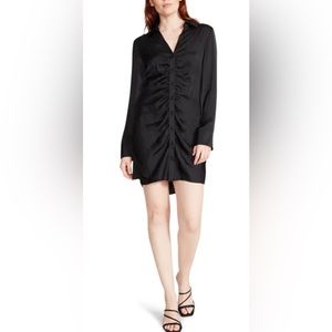 Steve Madden Let’s Disco Dress - long sleeve button up dress